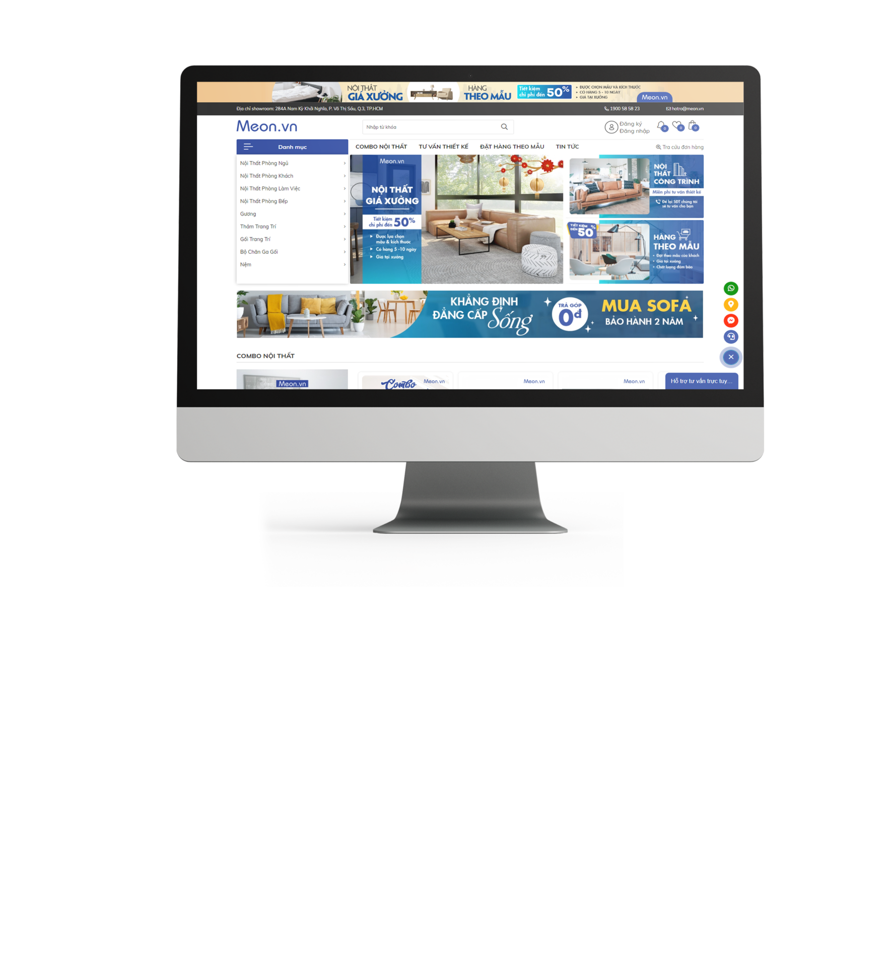 Professional, elegant interior website design