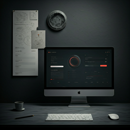Prototype sketches and production interface collage